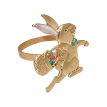 Suntek Paskalya Tavşanı Tavşan Peçete Halkaları Stil-a