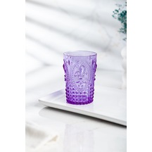 Bezos Akrilik Mor Kısa Bardak & Su Meşrubat Kahve Yanı Bardağı 400 Ml Cam Değildir Ventra