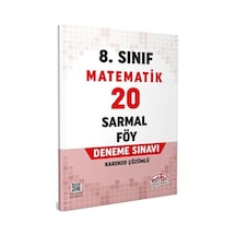 8. Sınıf Matematik 20 Sarmal Föy Deneme Editör Yayınları