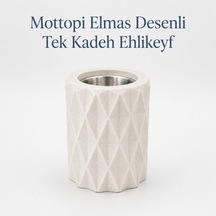 Ehlikeyf Elmas Desenli,1 Kadeh Yuvalı,metal İç Hazneli,termojelli Soğutucu Mermer Renk Diğer