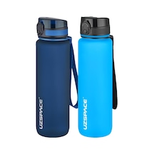 Uzspace 2'li Tritan Matara Seti 1000 Ml Büyük Boy 14 Farklı Renk Seçeneği Fiftyfifty -3038seta Lacivert - Turkuaz