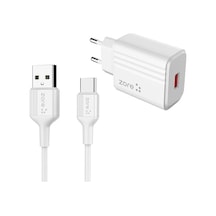 Play Serisi Pl1 Type-c 2in1 Seyahat Şarj Aleti 12w Beyaz