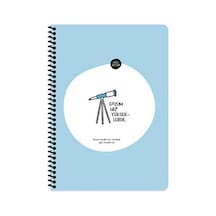Hisli Şeyler A4 Spiralli Defter 80 Yaprak Kareli Mavi Kapak 21x29.7 Cm Boyutunda Çok Renkli
