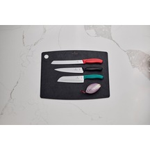 Swiss Classic 21cm Tırtıklı Ekmek Bıçağı, Kırmızı, Blisterli