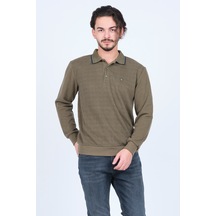 Rey Polo Erkek Polo Yaka Triko Sweat 6741255 Yeşil