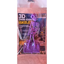 3d Dans Eden İskelet Mor