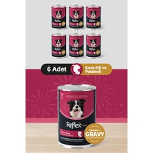 Reflexplus Soslu Kuzulu Patatesli Köpek Konservesi 6x400 Gr