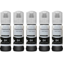Epson Ecotank L3151 İçin5 Adet Siyah Photoink Mürekkep