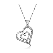 Supertrend Gümüş Birleşmiş Kalpler Bayan Kolye Gümüş
