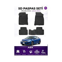 Honda Civic 2016-2021 Araca Özel Havuzlu "karbon" Paspas Takımı