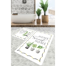 Artificiel Banyo Halısı Djt 2 Li Set Çok Renkli