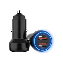 Ibd352 Alüminyum Alaşımlı Çift Arayüzlü Araç Şarj Cihazı, Özellik: Çift Qc3.0 36w