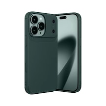 Newface Apple İphone 17 Pro Max Auto Focus Karbon Kapak - Koyu Yeşil