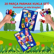 2 Set 20 Parça Tox Meslekler Ve Aile Üyeleri 20 Parça Parmak Kukla