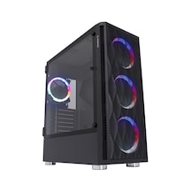 Rampage X-Horse 850 W 80+ 4x12 CM ARGB Fan Mid Tower Oyuncu Bilgisayar Kasası
