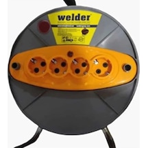 Welder Seyyar Makaralı Uzatma Kablo 4Lü Uzatma Kablo 3X1.5 35 Met