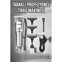 Güçlü Motorlu Paslanmaz Çelik Tıraş Makinesi 3 Başlıklı