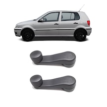 Vw Polo Hb 1994 - 1999 Uyumlu Manuel Çevirmeli Cam Açma Kapama Kolu Siyah 2 Adet Takım 1h0837581