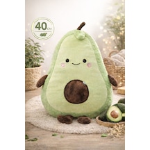40 Cm Avokado Peluş Oyuncak Yumuşacık Sevimli Dekoratif Peluş Yeşil