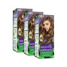 Koleston Naturals Saç Boyası 7/1 Küllü Kumral X3'lü Set