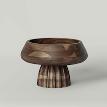 Linens Accacia Akasya 25x14 Cm Ayaklı Kase Ahşap