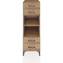 Kronos Dolap 2 Raflı 4 Çekmeceli 44x59x134 Çam-çam Çam