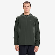 Lescon Haki Erkek Fermuarlı Kapüşonlu Sweatshirt 26n-1148