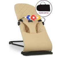 Merfbaby Oyuncaklı Ana Kucağı - Bej - Taşıma Çantalı