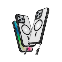 Apple iPhone Uyumlu 16 Pro Max Kılıf Enka Magsafe Silikon Kılıf - Siyah Bzsxx00 1
