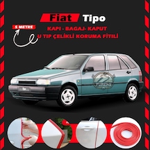 Fiat Tipo Oto Araç Kapı Koruma Fitili 5 Metre Parlak Kırmızı Renk