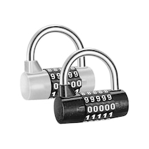 Asma Kilit, Şifreli Kilit, 5 Haneli Kilit, 2 Parçalı Şifreli Kilit, Şifreli Kilit