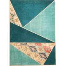 Patchwork El Dokuma Anadolu Halısı (431075591) Mavi