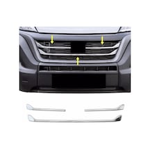Fiat Ducato 2022-2024 Ön Panjur Krom 3 Parça P.çelik