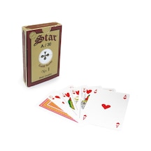 Star Gold Iskambil Briç Oyun Kağıdı 1 Deste A-K-Q-J