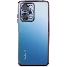 Newface Xiaomi Redmi Note 12 Pro 5g Kılıf Razer Lensli Silikon - Mor