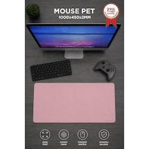 Delux Serisi Oyuncu Klavye Fare Altlığı 1000 450mm Pembe Bilgisayar Masa Dekor