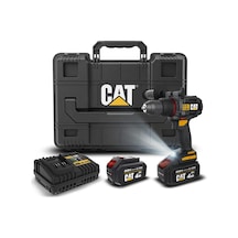 Cat Dx1130.1 18volt/4.0ah Li-ion 80nm Çift Akülü Kömürsüz Profesyonel Şarjlı Darbeli Matkap