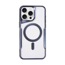 Apple Uyumlu iPhone 16 Pro Max Kılıf Boyi Magsafe Silikon Kapak - Lacivert 0.2M-Çok Renkli