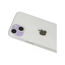 Newface Apple İphone 13 Rainbow Kamera Lens Koruma Cam - Mor