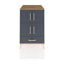 Kronos Komodin 4 Raflı Tek Çekmeceli 4 Kapaklı 60x59x96 Çam-a... Çam