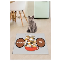 Pvc A Cup Of Cat Kedi Köpek Mama Paspası Köpek - Kedi Eşyaları Malzemeleri Aksesuarı