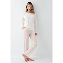 Arnetta Kadın Beyaz Pijama Takımı Ar3417-s-v2 Beyaz