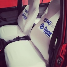 Tofaş Uyumlu Opar Servis Kılıfı Beyaz Pratik Kılıfı Koltuk Kılıfı