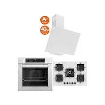 Ferre Icon Plus 75 Serisi QBL63CB-SS036-D078SA 3lü Cam Ankastre Set