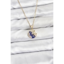 Mey İthalat 316l Çelik Zincir Gold Renk Gece Model Zirkon Taşlı Kadın Kolye - Özel Seri Meyeb6973776015500578000ad8d2 altın