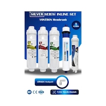 WaterMelon Kapalı Kasa Su Arıtma Cihazı Yeni Seri İnline 5 Aşamalı NSF'Lİ 80 GPD Vontron Membranlı Fitre Seti