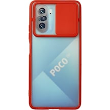 Poco F3 Kılıf Palm Buzlu Kamera Sürgülü Silikon - Kırmızı Bzsxx00 1