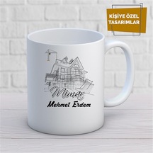 Kişiye Özel İsim Yazılabilir Mimar Kupa Bardak Çok Renkli