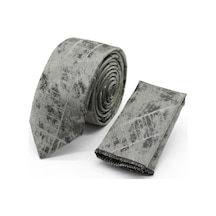 İmza Gri Desenli 6 Cm Kravat 1090240113 - Standart Gri