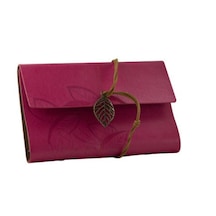 Cüzdan Görünümlü Ayraçlı Günlük - Not Defteri Pembe
